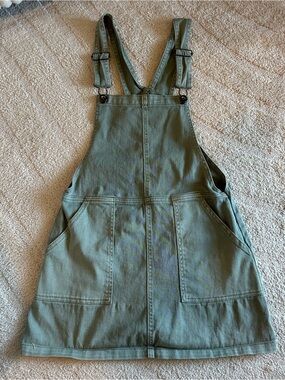 Others Follow Women’s Abigail Sage Green Denim Overall Dress